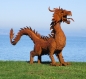 Preview: Big Dragon rusty garden sculpture